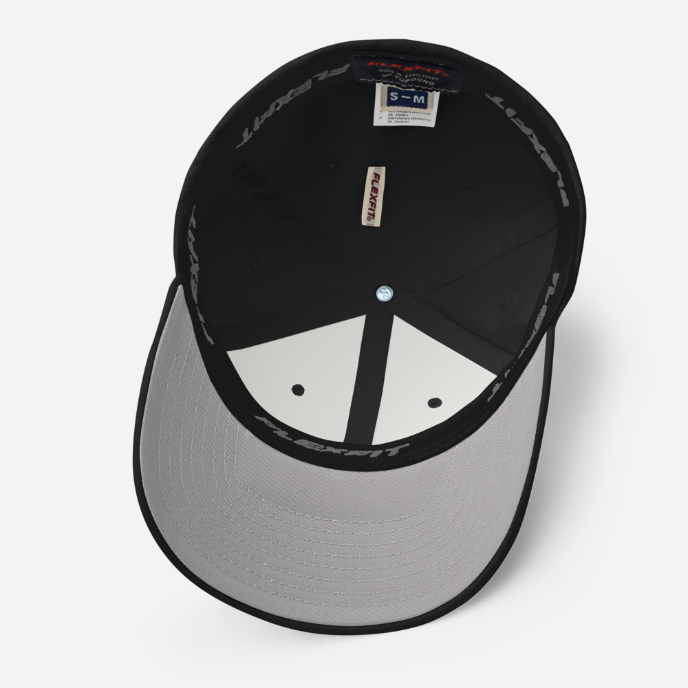 »BIG BLACK DISCO« | 3D Puff Black Embroidery – Black Closed-Back Structured Cap
