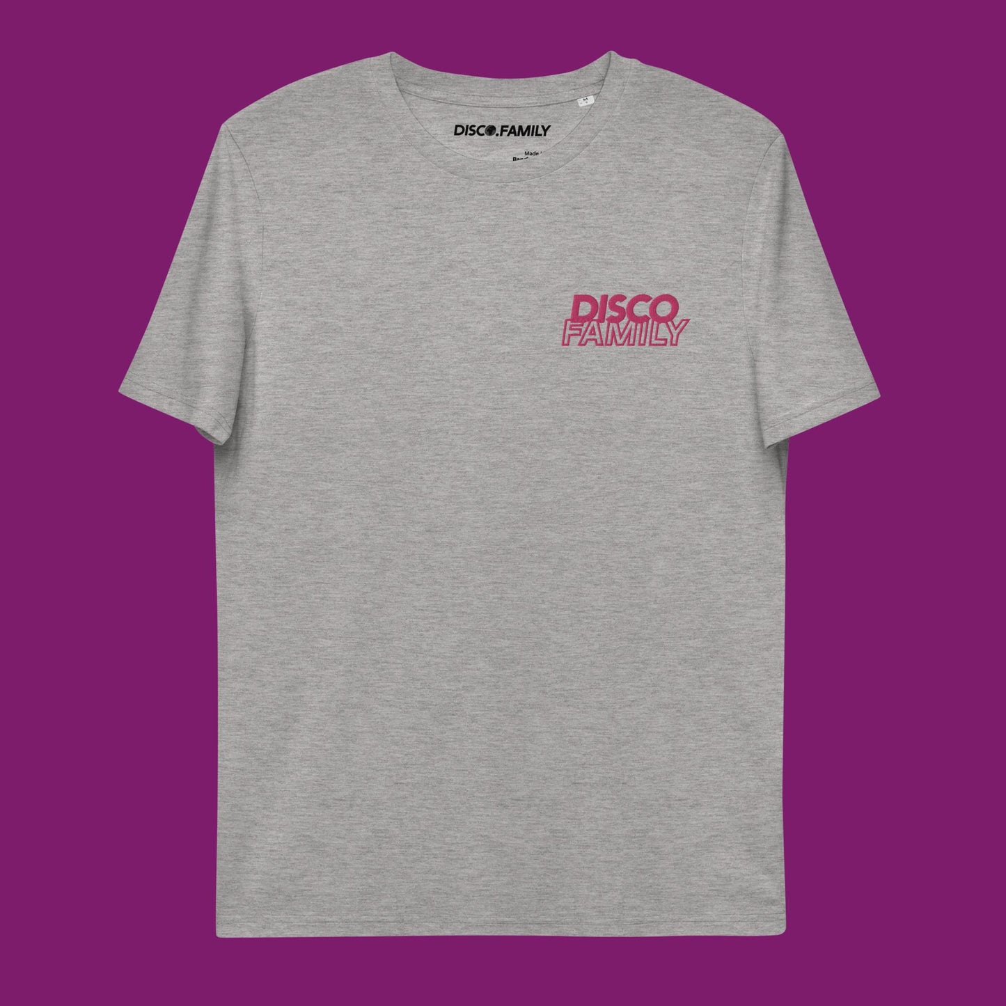 »Chic« – Unisex Organic Cotton T-Shirt | Pink Embroidery