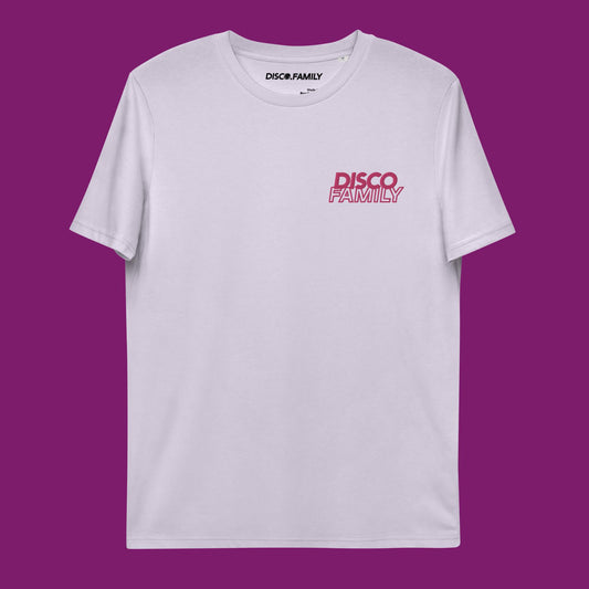 »Chic« – Unisex Organic Cotton T-Shirt | Pink Embroidery